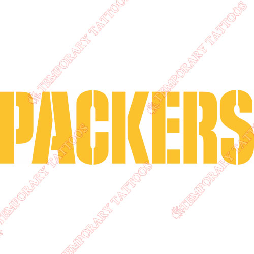 Green Bay Packers Customize Temporary Tattoos Stickers NO.523